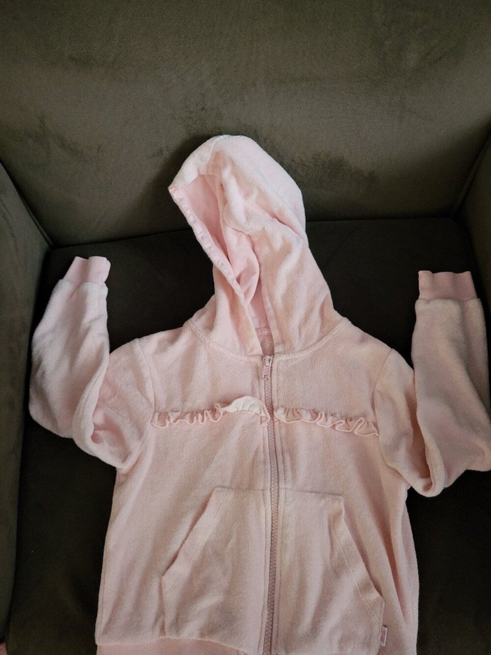 Girls Hooded Zip Front Sweatshirt Size 6